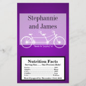 Magnetron Popcorn Wrapper Paarse Dubbele Bike Flyer (Voorkant)