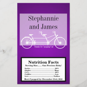 Magnetron Popcorn Wrapper Paarse Dubbele Bike Flyer
