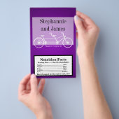 Magnetron Popcorn Wrapper Paarse Dubbele Bike Flyer (Hand)