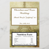 Magnetron Popcorn Wrapper Paris Flyer (Voorkant)