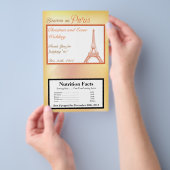 Magnetron Popcorn Wrapper Paris Peach Flyer (Hand)