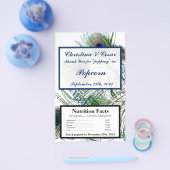 Magnetron Popcorn Wrapper Peacock Feathers Blauw Flyer (Enkel)