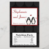 Magnetron Popcorn Wrapper Penguin Love Paar Mate Flyer (Voorkant)