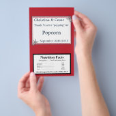 Magnetron Popcorn Wrapper White Dove Rood Blauw BG Flyer (Hand)