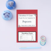 Magnetron Popcorn Wrapper White Dove Rood Blauw BG Flyer (Enkel)