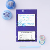 Magnetron Popcorn Wrapper Witte Sneeuwvlokken Flyer (Enkel)