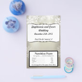 Magnetron Popcorn Wrapper Zilver Kerstmis Blur Flyer (Enkel)