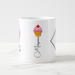 Magnetron Safe 20oz Mok voor Roze Cakes