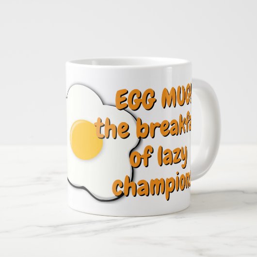 Magnetron Scrambled Eggs Mok met Grappig Quote (Voorkant rechts)