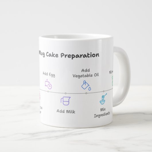 Magnetron Veilige Mok met Easy Chocolate Cake Rece (Voorkant rechts)