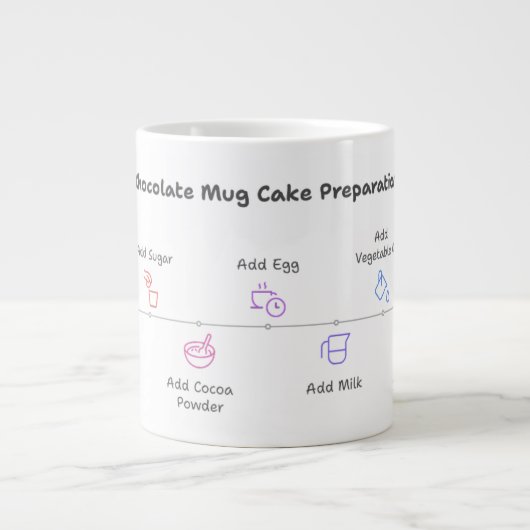 Magnetron Veilige Mok met Easy Chocolate Cake Rece (Voorkant)