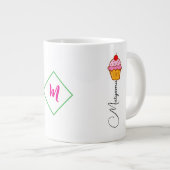 Magnetronbestendige mok voor chocoladecakes voor h (Voorkant rechts)