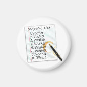 MAGNETS - VODKA SHOPPT LIST MAGNEET (Voorkant)