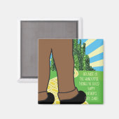 Magnetvierkant vanwege prachtige dingen die hij do magneet (Voorkant / Achterkant)