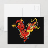 Magnificant Asian Dragon Briefkaart (Voorkant / Achterkant)