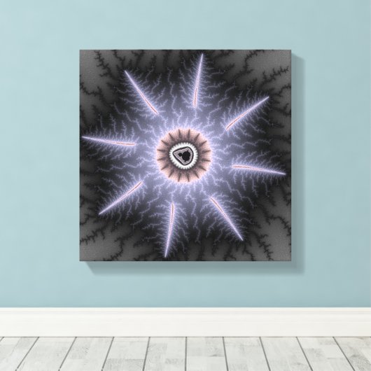 Magnificant - Fractaal Canvas Afdruk (Insitu (Houten vloer))