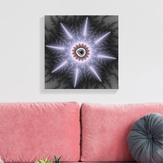 Magnificant - Fractaal Canvas Afdruk (Insitu (Woonkamer))