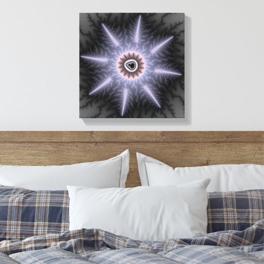Magnificant - Fractaal Canvas Afdruk (Insitu (Slaapkamer))