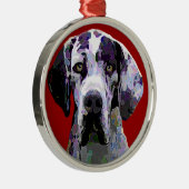 Magnificant Great Dane European Harlequin Ornament (Rechts)