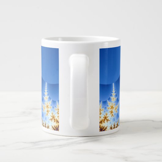 Magnificant Mandelbrot Fractal Grote Koffiekop (Achterkant)