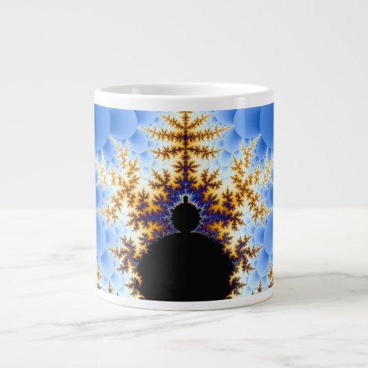Magnificant Mandelbrot Fractal Grote Koffiekop (Voorkant)
