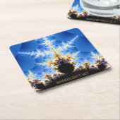 Magnificant Mandelbrot Fractal Kartonnen Onderzetters (Schuin)