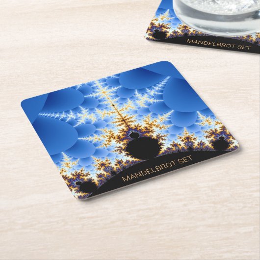 Magnificant Mandelbrot Fractal Kartonnen Onderzetters (Schuin)