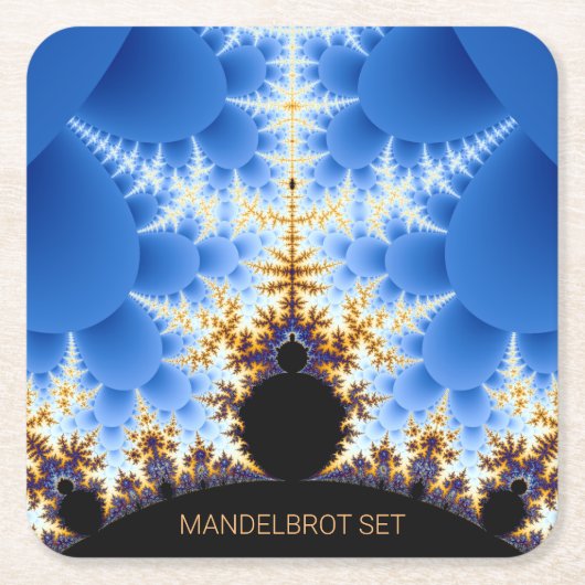 Magnificant Mandelbrot Fractal Kartonnen Onderzetters (Voorkant)