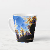 Magnificant Mandelbrot Fractal Latte Mok (Linkerhoek)