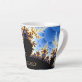 Magnificant Mandelbrot Fractal Latte Mok (Rechterhoek)