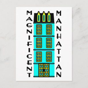 Magnificant Manhattan met Luxury NYC Townhouse Briefkaart