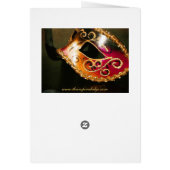 Magnificant Masqurade Masker Table Number Card (Achterkant)