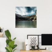 Magnificant meer Krn met berg Krn, Slovenië Poster (Thuiskantoor)