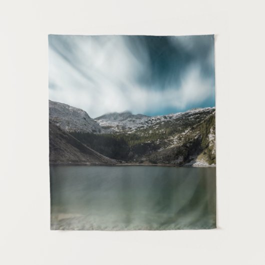 Magnificant meer Krn met berg Krn, Slovenië Wandkleed (Voorkant)