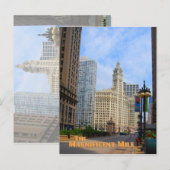 Magnificant Mile - Chicago Illinois Briefkaart (Voorkant / Achterkant)