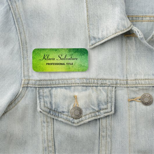 Magnificant Modern Elegant Green Glitter Naamplaatje (In situ)