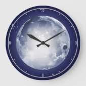 Magnificant Moon Celestial Stars Space Sky Luna Grote Klok (Voorkant)