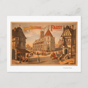 Magnificant New Faust Neurenberg Duitsland Poster Briefkaart