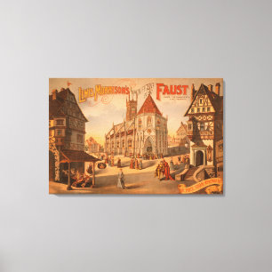 Magnificant New Faust Neurenberg Duitsland Poster Canvas Afdruk