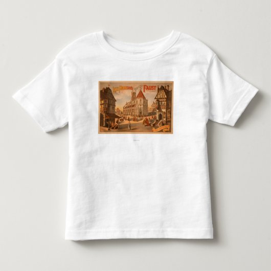 Magnificant New Faust Neurenberg Duitsland Poster Kinder Shirts (Voorkant)