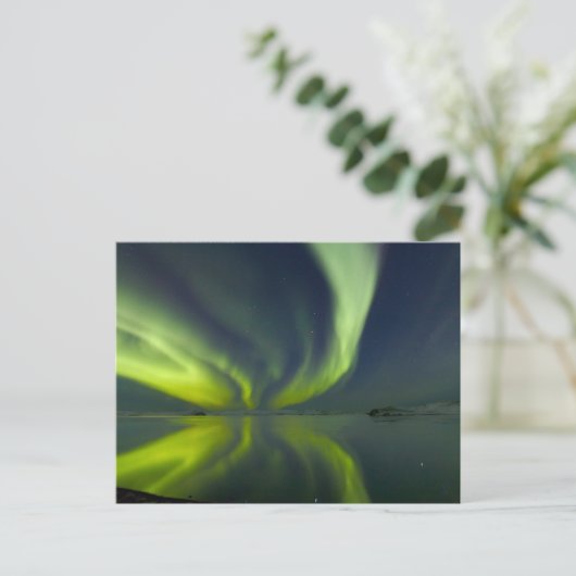 Magnificant noordelijk licht briefkaart (Staand voorkant)