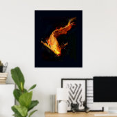 Magnificant Oranje Koi-Poster Poster (Thuiskantoor)