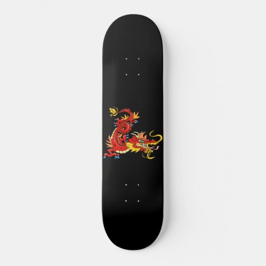 Magnificant Oriental Dragon Persoonlijk Skateboard (Voorkant)