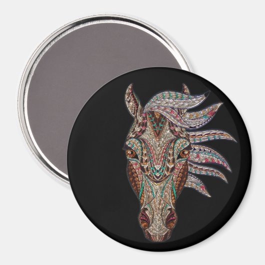 Magnificant paard magneet (Voorkant / Achterkant)