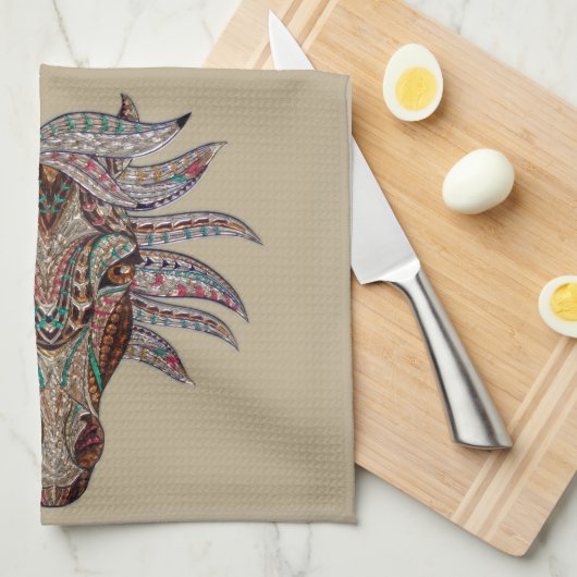 Magnificant paard theedoek (Quarter Fold)