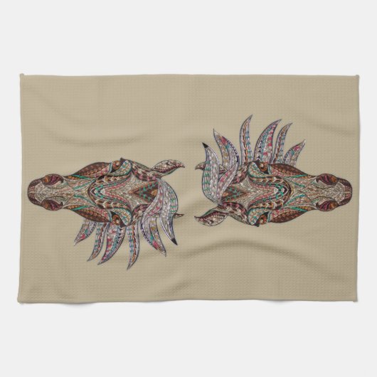 Magnificant paard theedoek (Horizontaal)