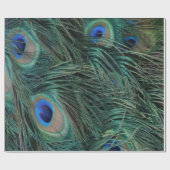 Magnificant Peacock Feathers Cadeaupapier (Vlak)