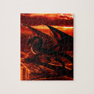Magnificant Red Dragon Legpuzzel