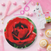 Magnificant Red Rose Love Papieren Bordje (Feest)