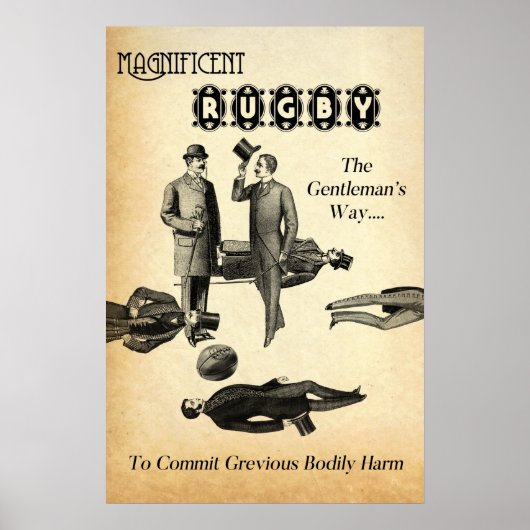 Magnificant Rugby - Rugby Print (Voorkant)